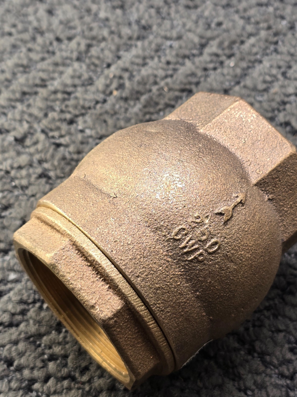 Nibco 2″ Solder Brass Ring Check Valve 250 CWP Threaded Bore Replacement