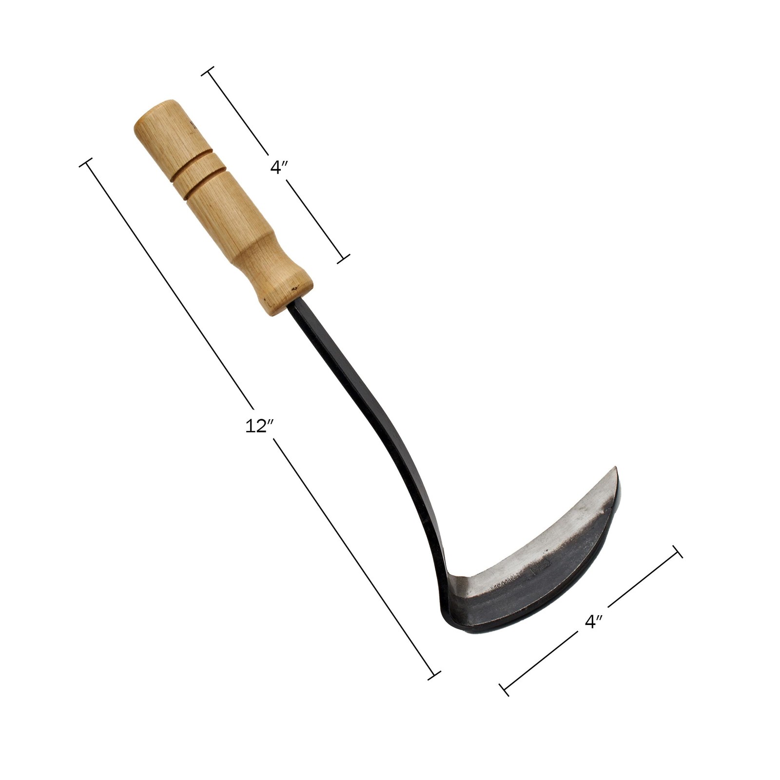 Kings County Tools Japanese Made Weeding Sickle Sharp 4 Drop Forged Steel For