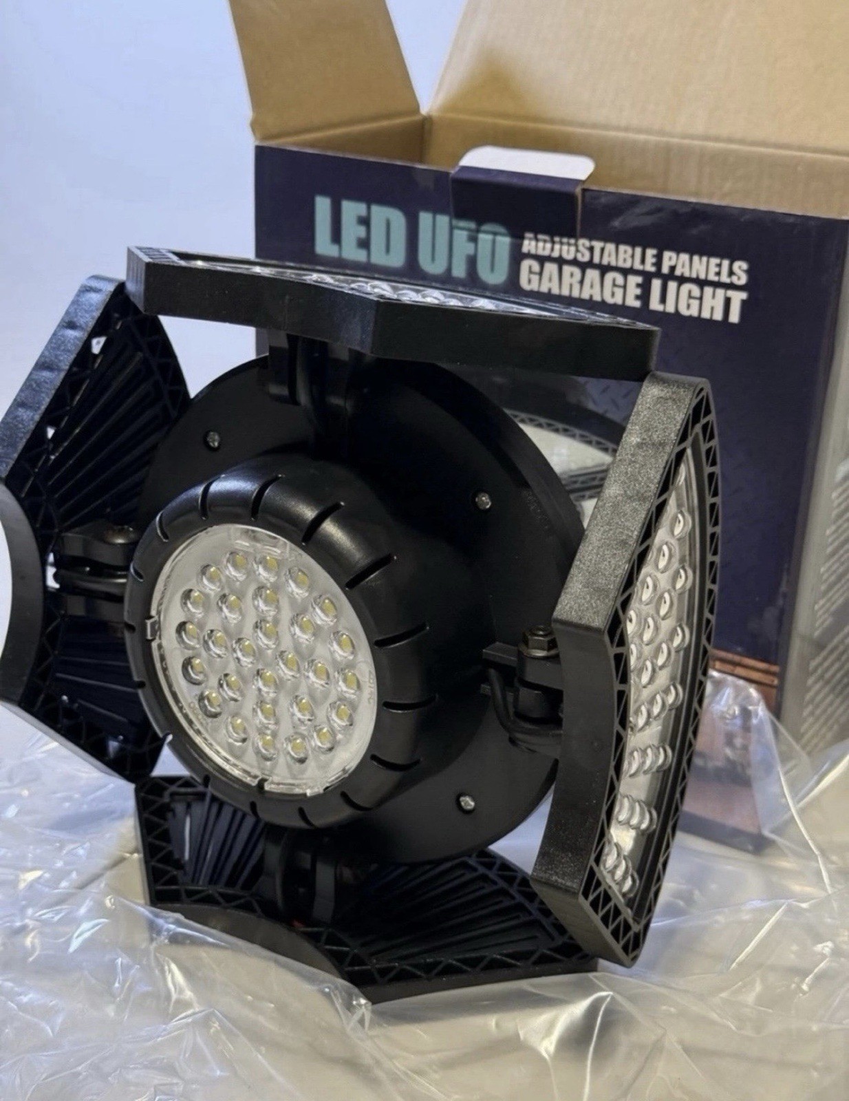 LED Garage Lights Bulb Led Shop Light with Deformable Panels Basement Ceiling