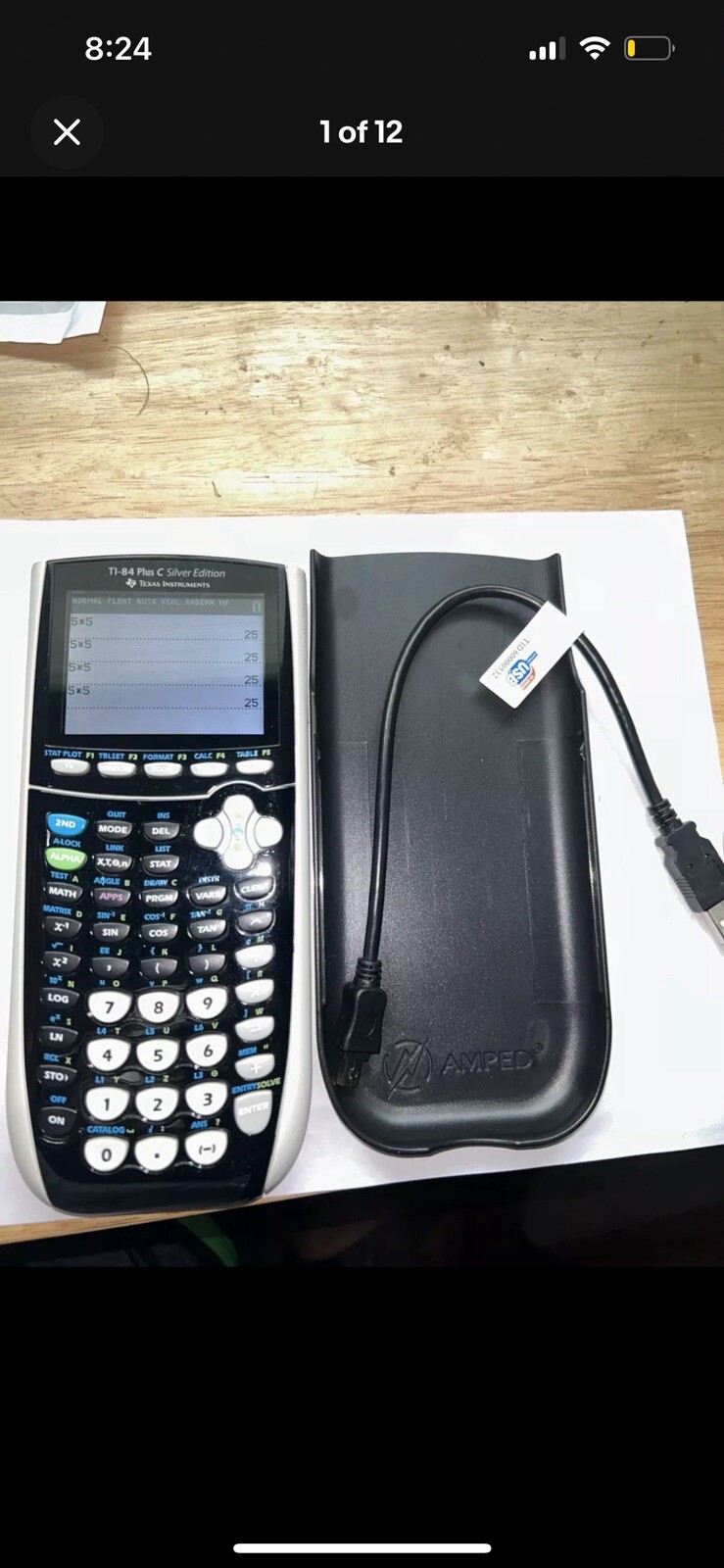 Texas Instruments TI-84 Plus C Ti 89 Graphing Calculator Cover ONLY Tested Black