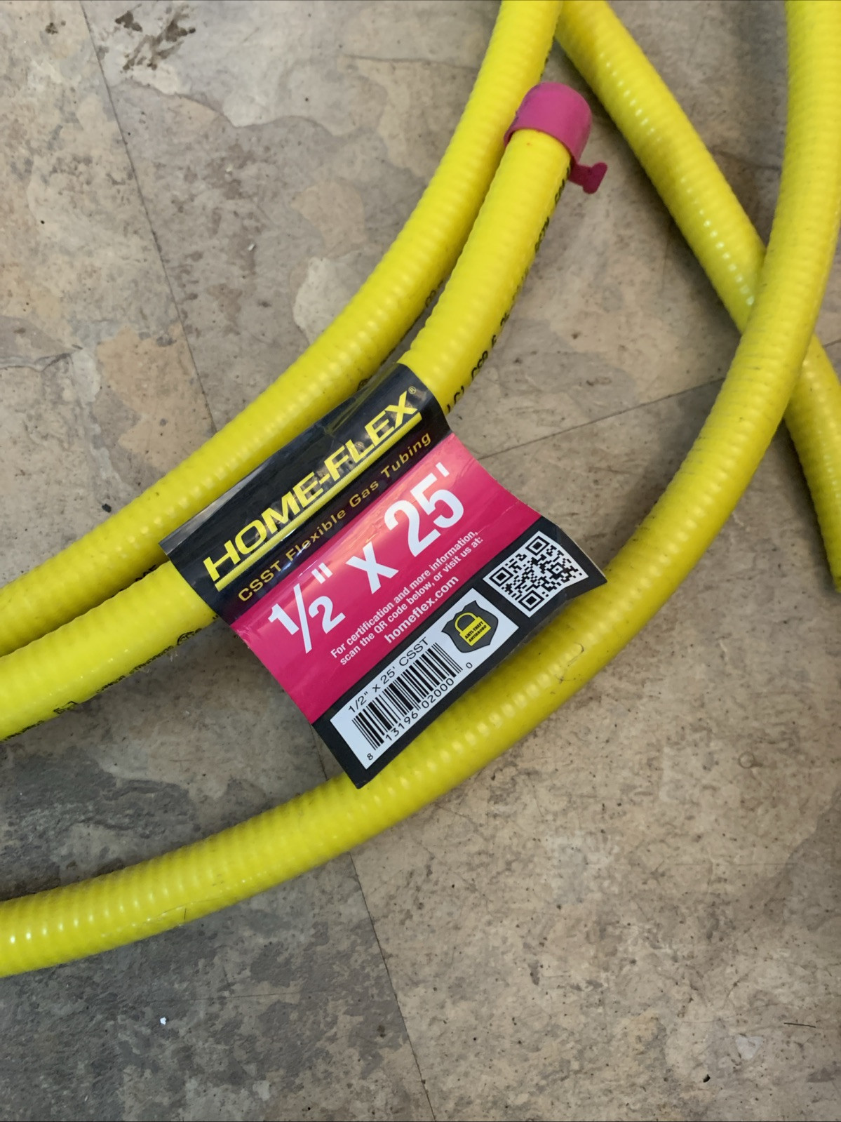 15+ft 1/2″ Flexible Gas Line EHD 18 -25psi CSST Stainless Steel Tubing Pipe