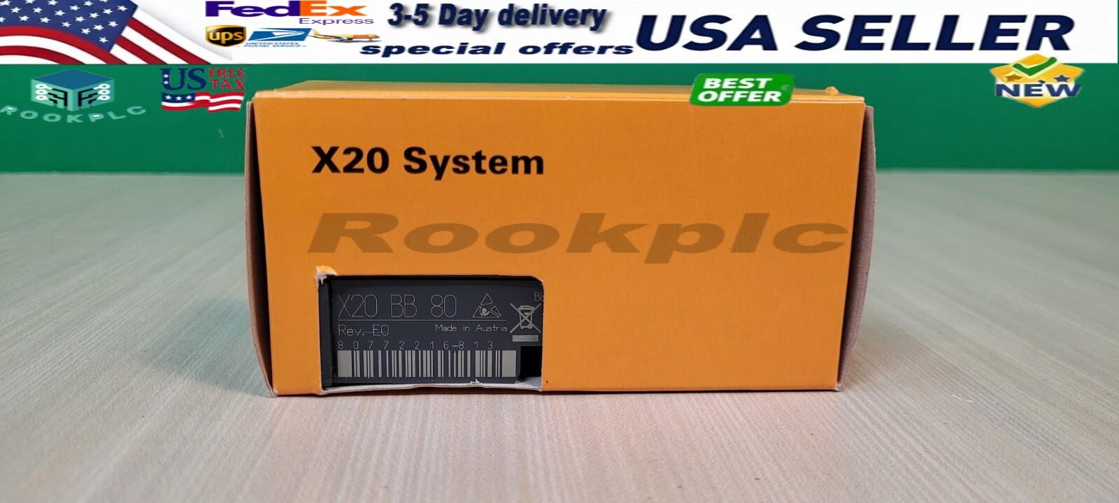 US Free TAX B&R X20BB80 X20 BB 80 Module New In Box Fast Free USA Shipping