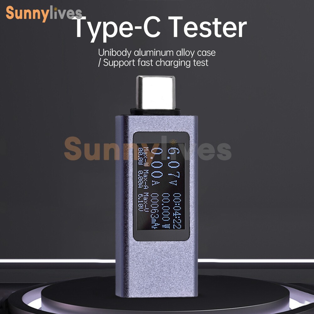 USB Type-C Power Tester Voltage Current Meter USB-C Multimeter DC 4-30V 0-12A US