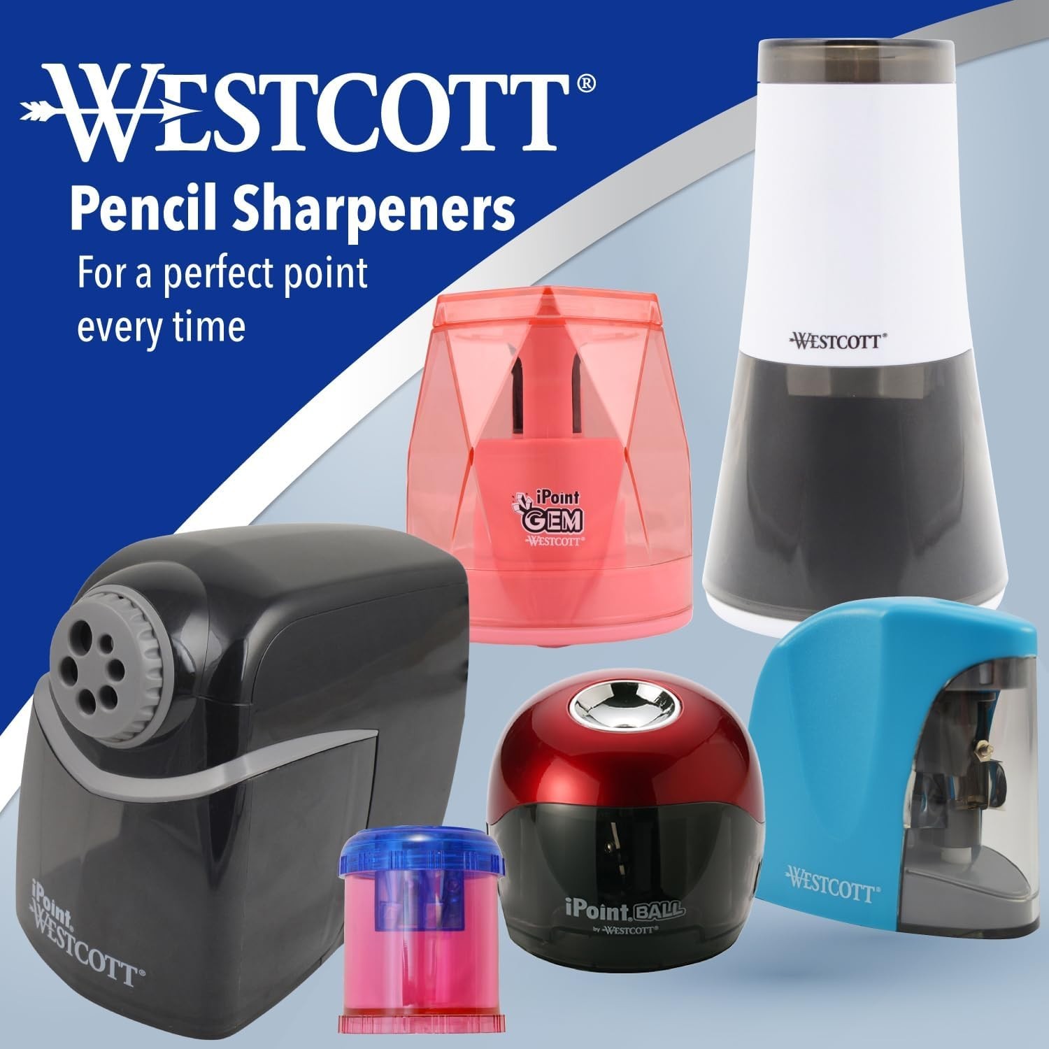 Professional Electric Pencil Sharpener with Auto Stop for Classrooms – 10-Blade