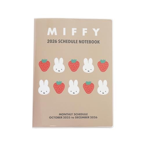 Miffy 2026 Schedule Book A5 Monthly Planner 09BD-5S Starts Oct 2025 From Japan