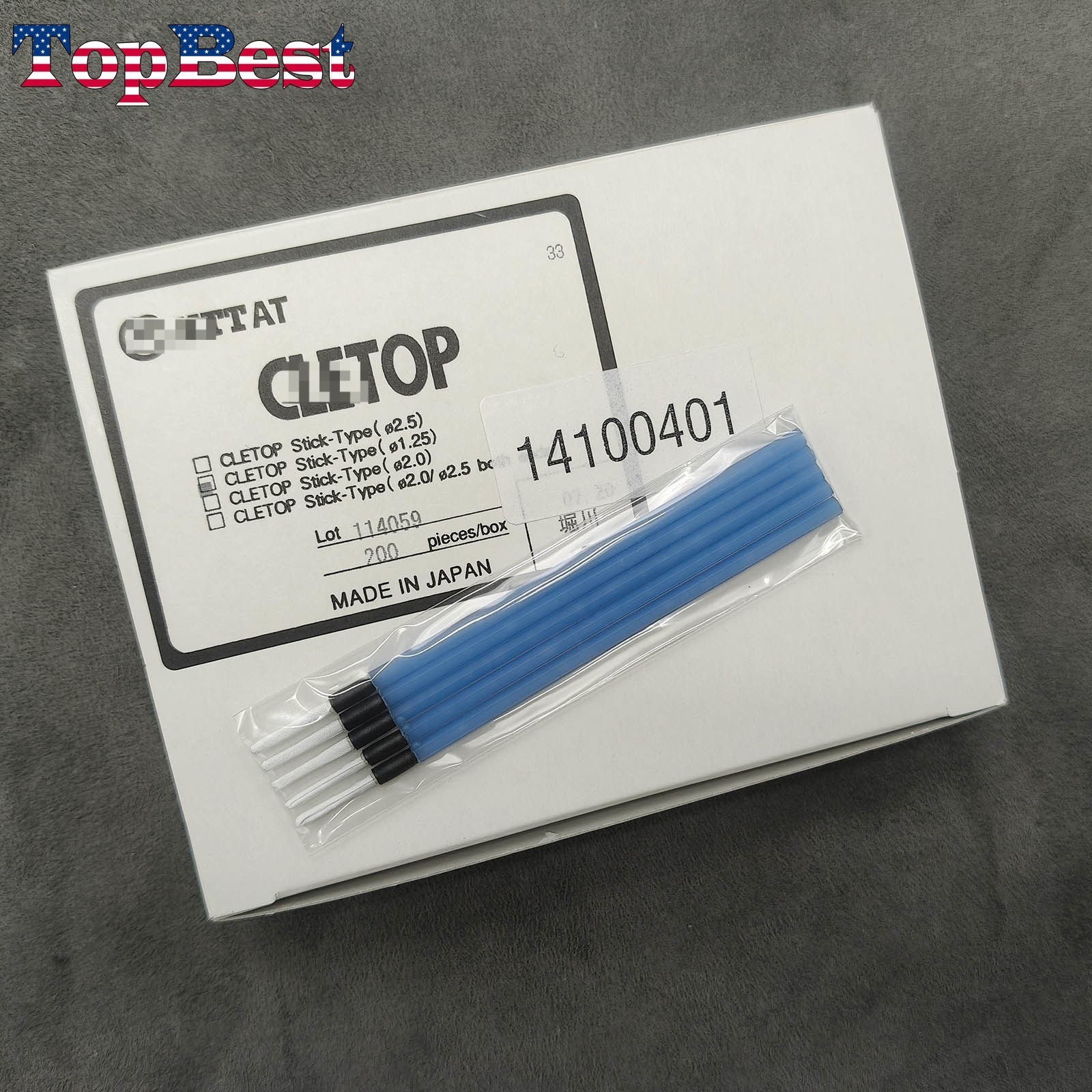 200PCS/Box New Fiber Optic Cleaning Rods Fiber Optic Adapter Swab Rods 14100401