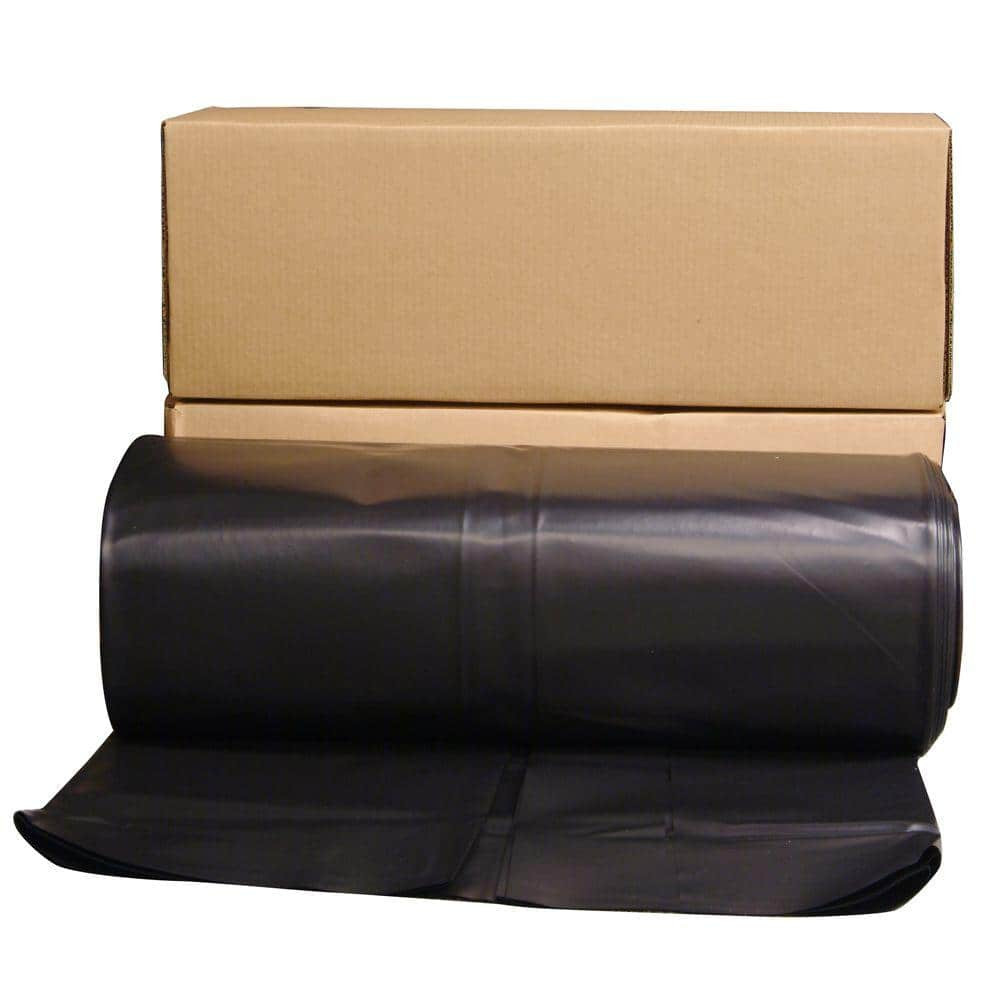 6 mil Plastic Sheeting Roll Tarp Cover Extra Heavy Duty Paint 12 x 100 Black