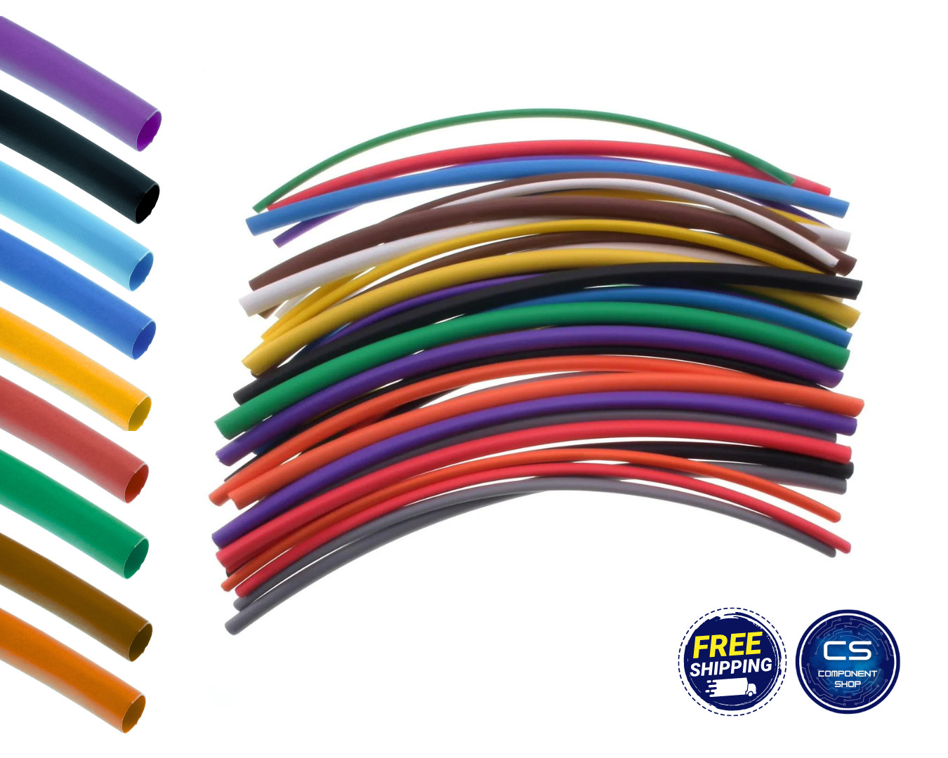 Heat Shrink 0.6mm – 50mm 2:1 & 3:1 Various Colours Tubing Tube Sleeving