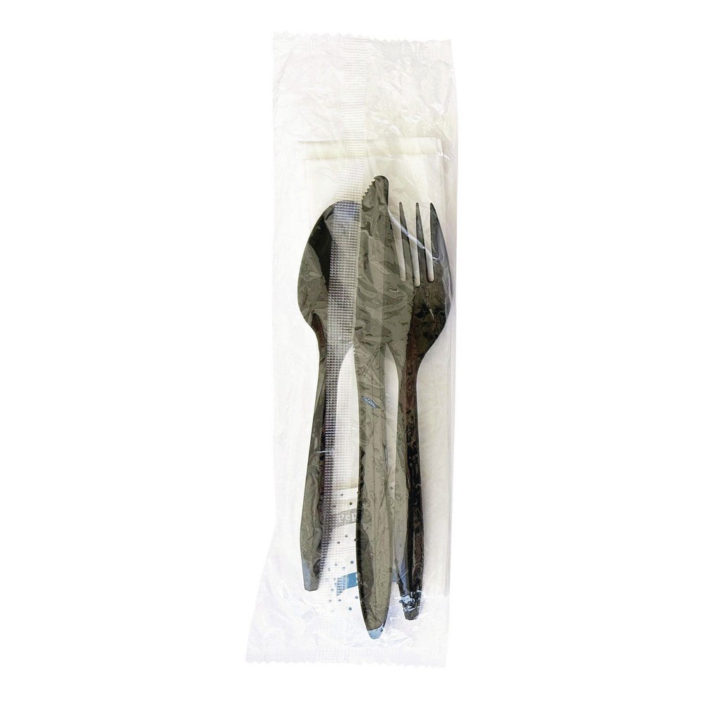 Boardwalk COMBO6KIT Fork/Knife/Napkin/Pepper/Salt/Spoon Cutlery Kit (250/CT) New
