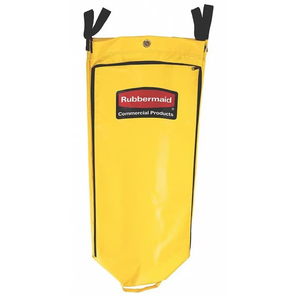 Rubbermaid Commercial 1966881 Replacement Bag, 10-1/2 in. W, Yllw, Vin