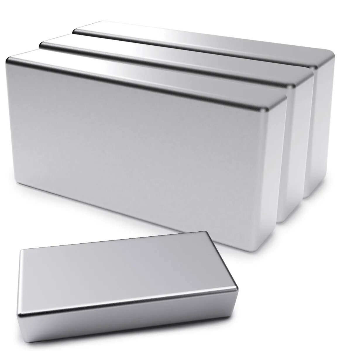 N52 Large 2″x1″ Neodymium Block Magnet Super Strong Rare Earth Pull Force 100LBS