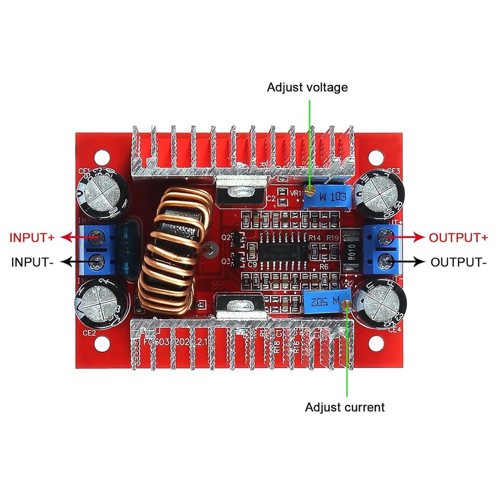 2Pack 400W 15A DC-DC Step Up Boost Voltage Converter Power Supply Module Drive