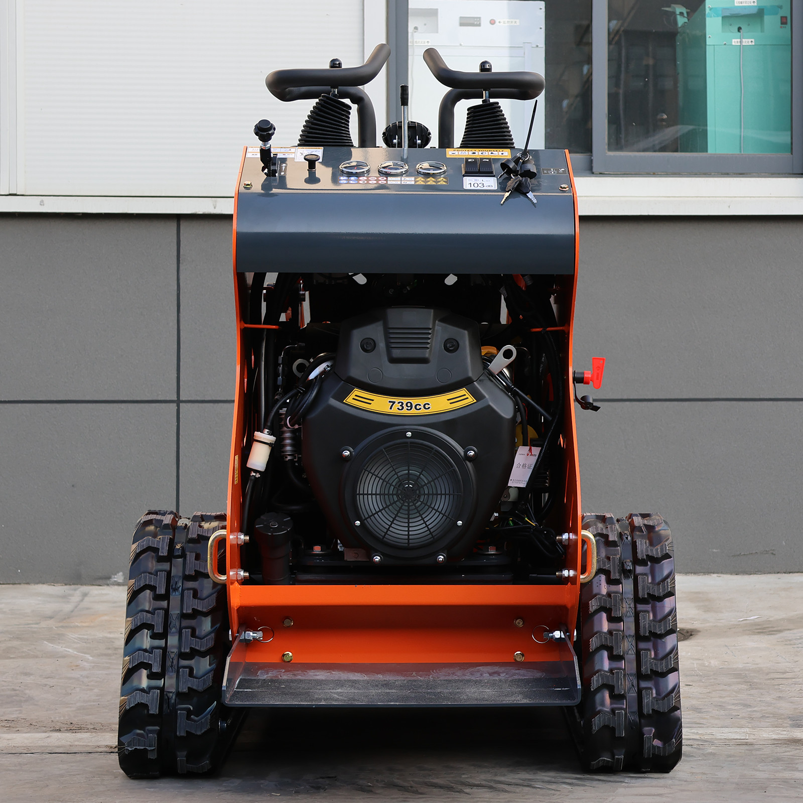 2026 Brand New 24HP Gas EPA Mini Skid Steer Loader with 8”AUGER & Pallet Fork