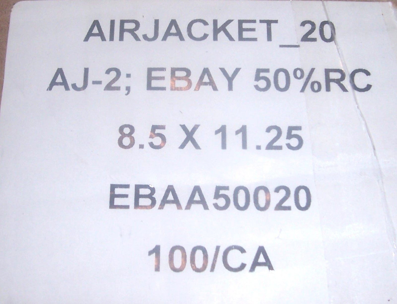 25 AIRJACKET Padded eBay Branded Shipping Supplies BUBBLE ENVELOPES 8.5″x 11.25″