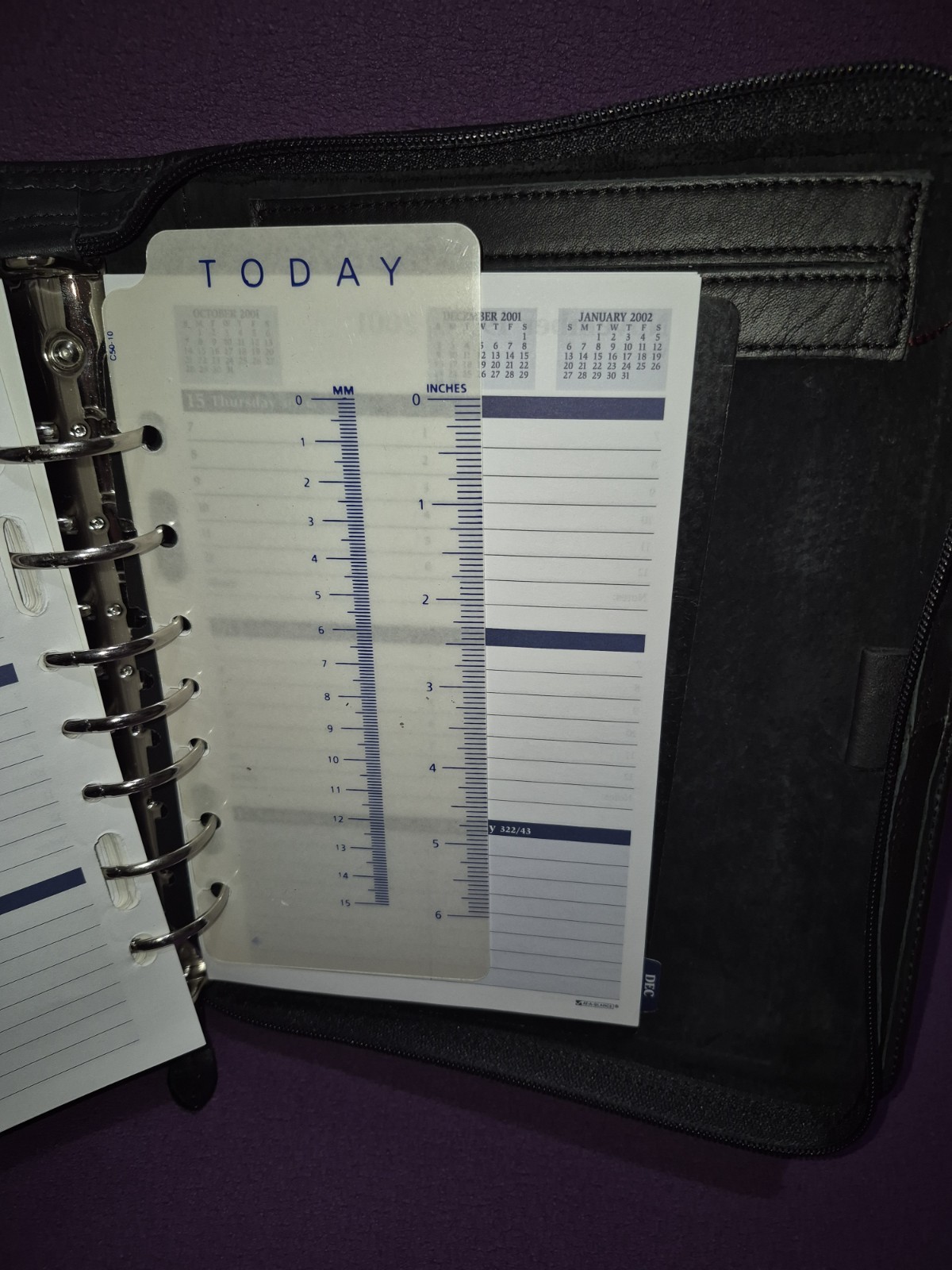 🔥Kirkland Signature Premium Leather 7-Ring Binder New Classic Planner Zip Case