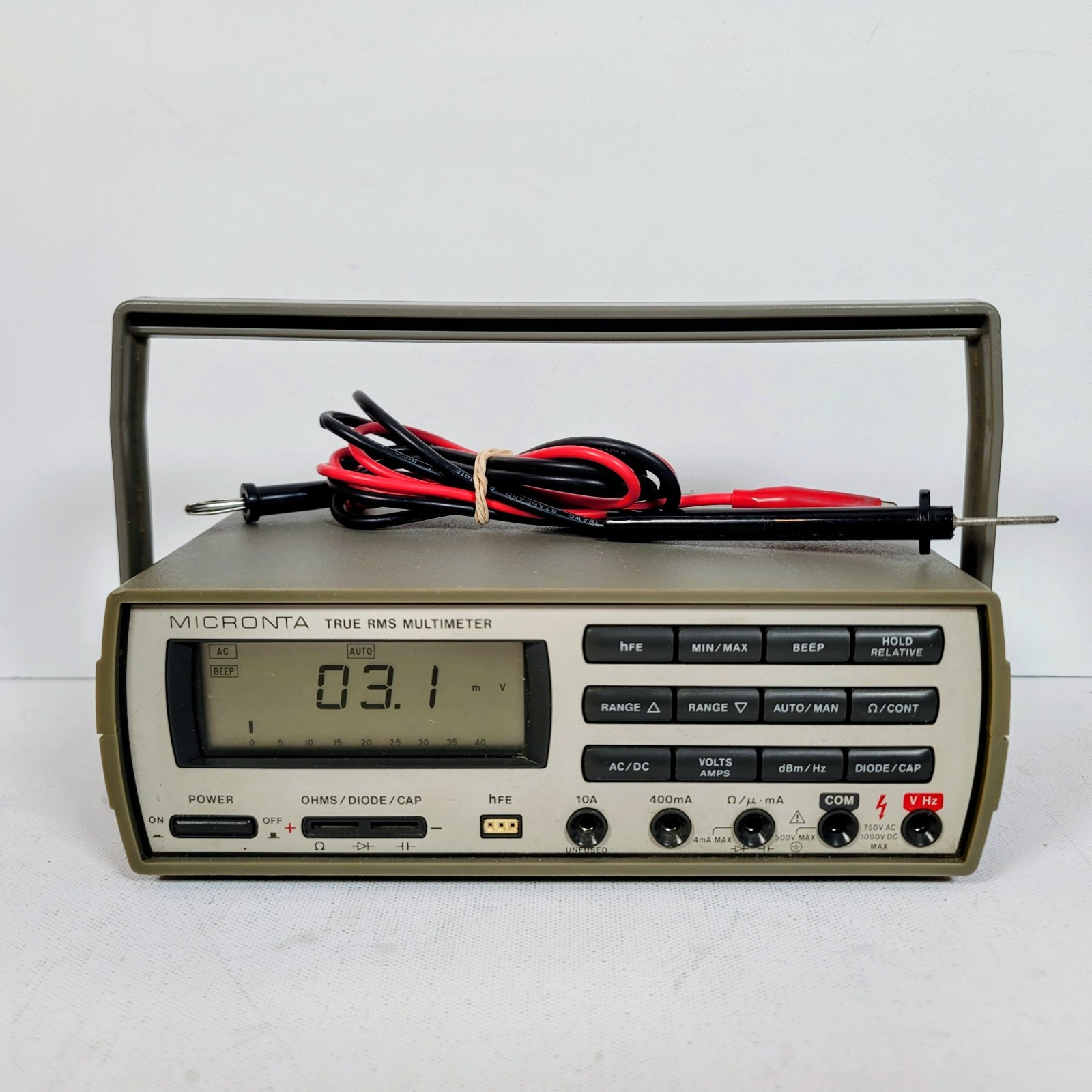 Micronta 22-175A True RMS Benchtop Multimeter, Digital, 750V AC/1000V DC WORKING