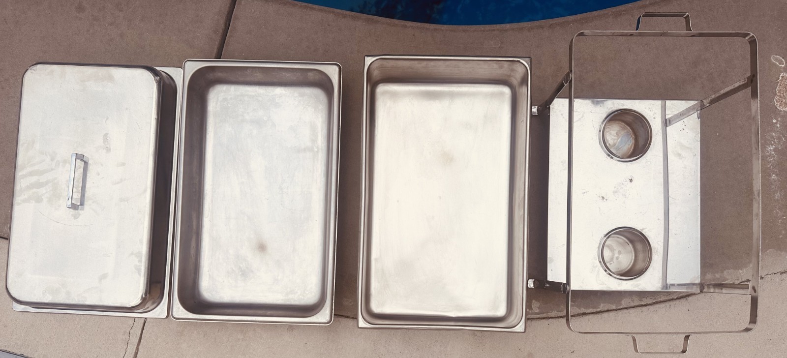 Vollrath Stainless Steel Chafing Dish Buffet Food Steam Warmer Full Set Catering