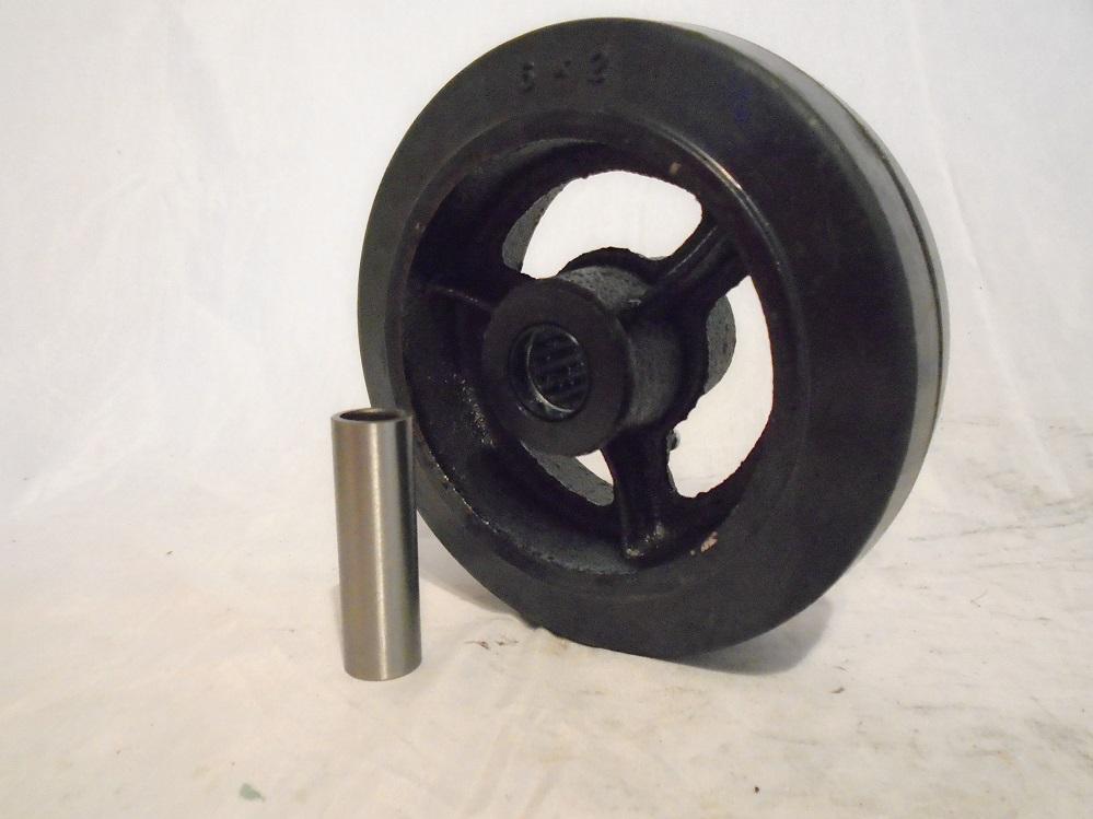 6″ x 2″ Swivel Caster Kingpinless Rubber Wheel on Steel Hub(2) Rigid (2)Tool Box