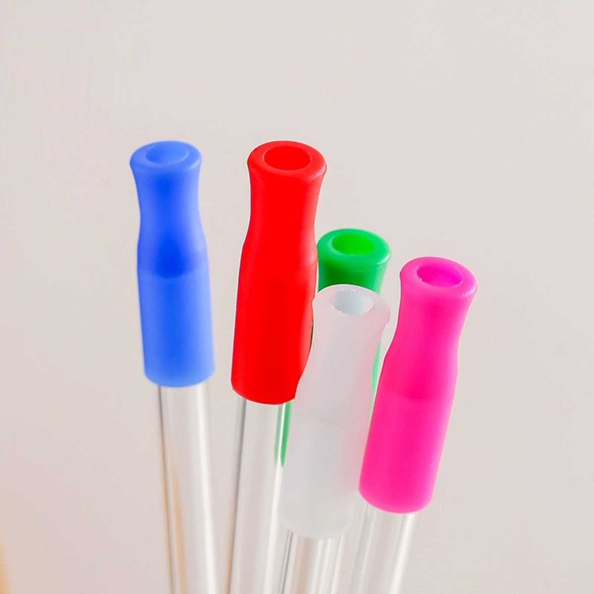 Reusable Long Glass Straws, 12 inch x 8mm Extra 12″x8mm, Clear