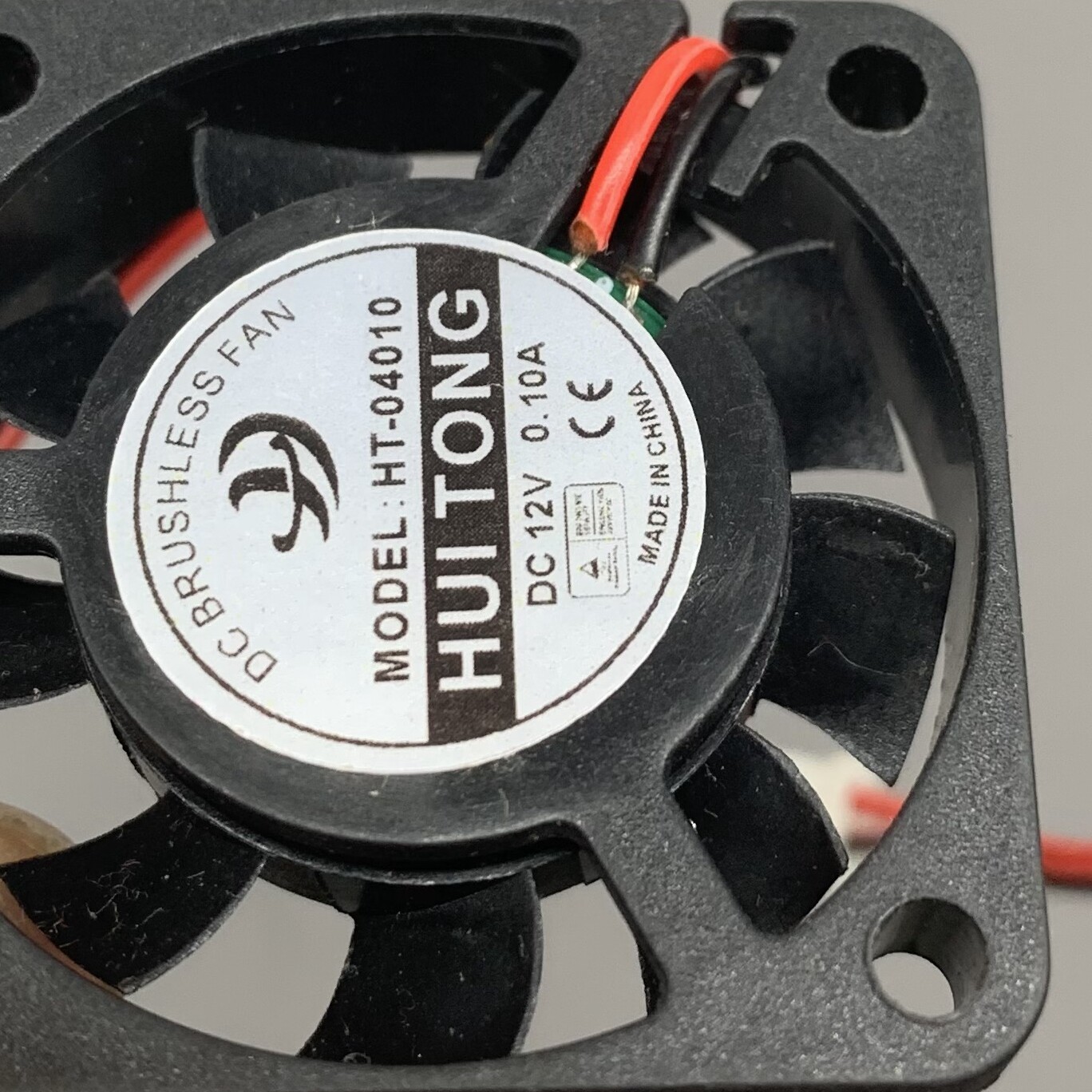 New HUI TONG HT-04010D12M HT04010D12M Cooling Fan 12V 0.08A 4CM 2-wire USA Fast