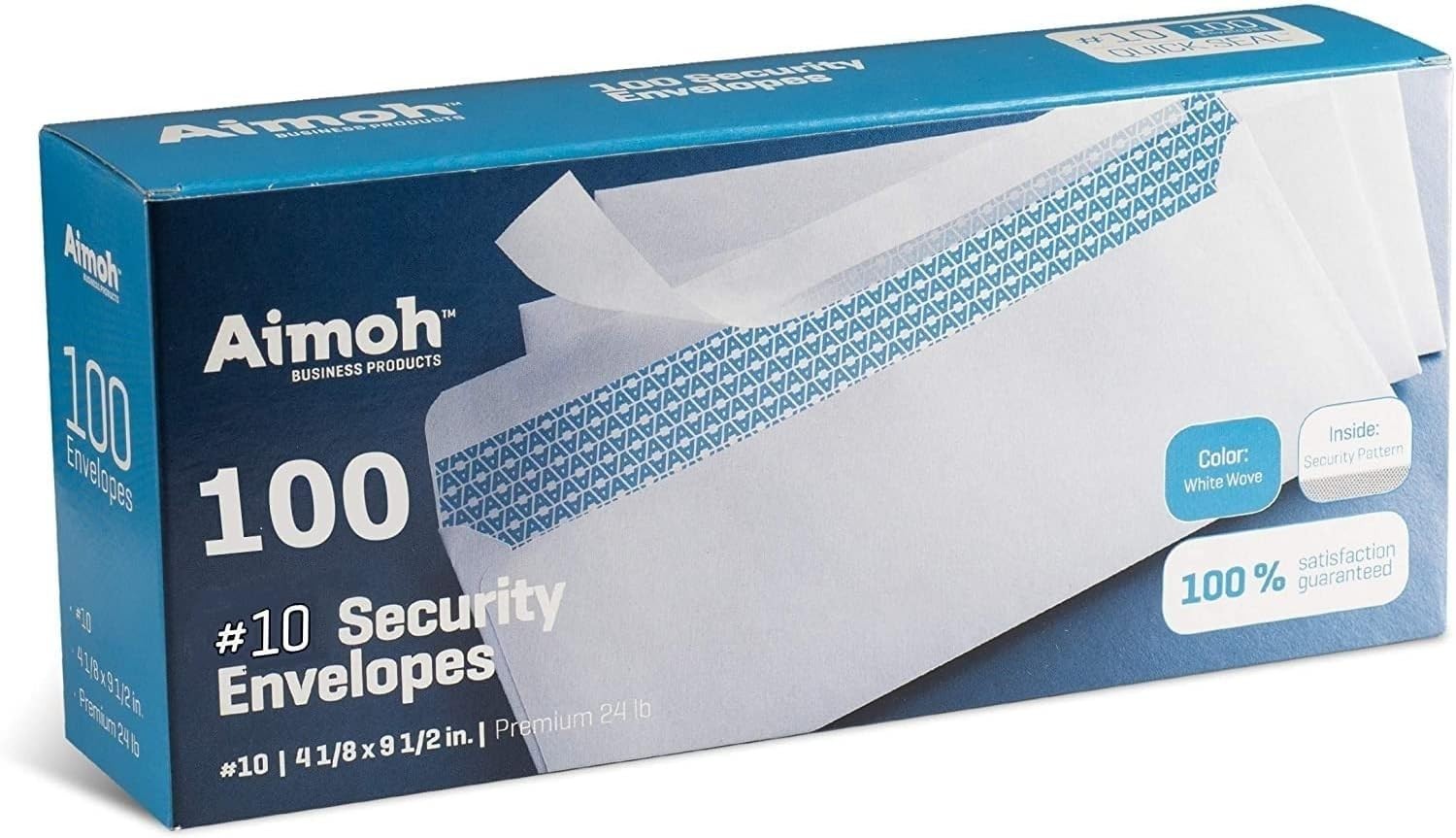 Secure 100 Self-Sealing Envelopes with Security Tint – Perfect for Everyday Use