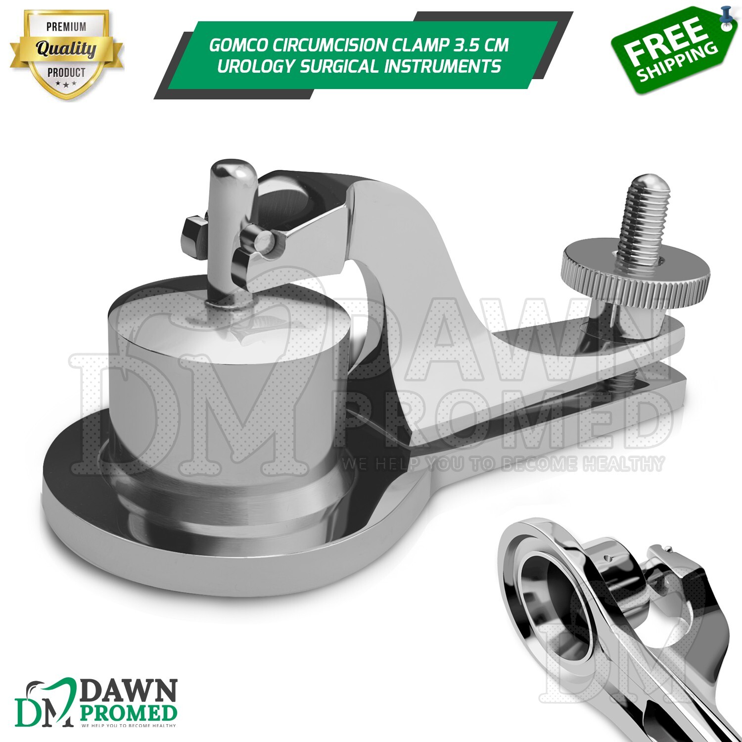 Gomco Circumcision Clamp 3.5 cm Children Boys Urology Surgical Inst German Grade