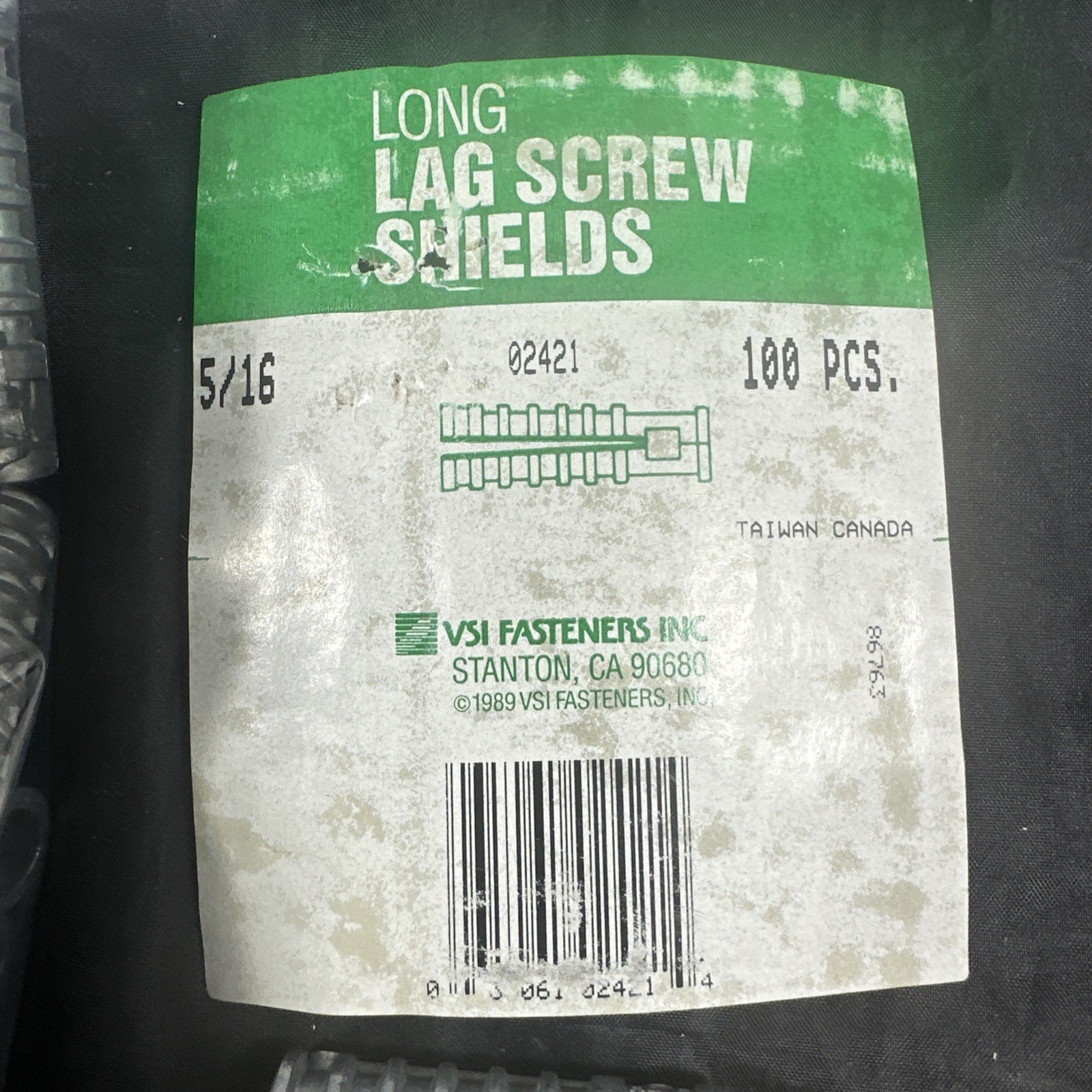 (100) Long 5/16″ Lag Bolt Shields 5/16 x 1-3/4 Concrete Anchors 1/2″ Drill