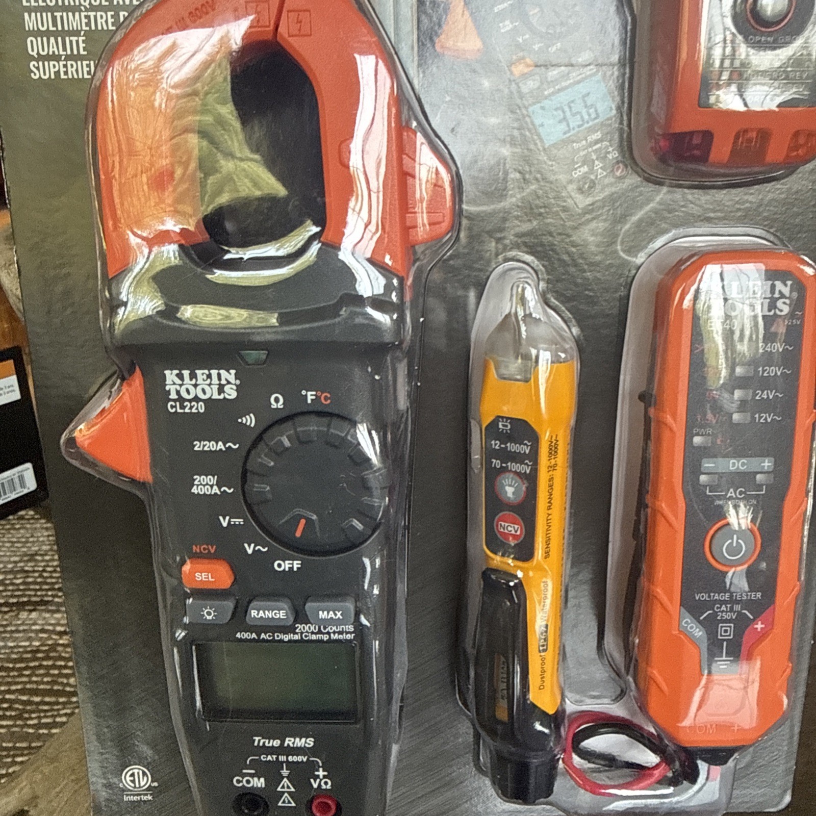 KLEIN TOOLS Premium Meter Electrical Test Kit CL220VP NEW Free Shipping