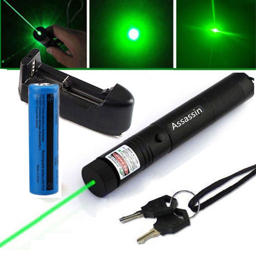 9900Miles 532nm Green Laser Pointer Pen Light Visible Beam Rechargeable Lazer