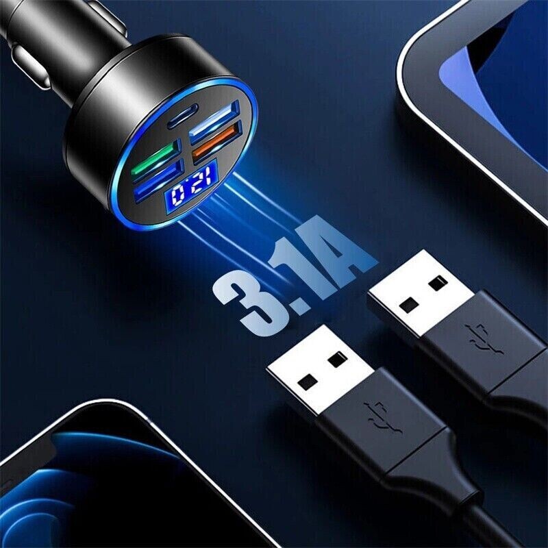 12V Digital LED Display Voltmeter Voltage Gauge Panel Meter For Car Motorcycle