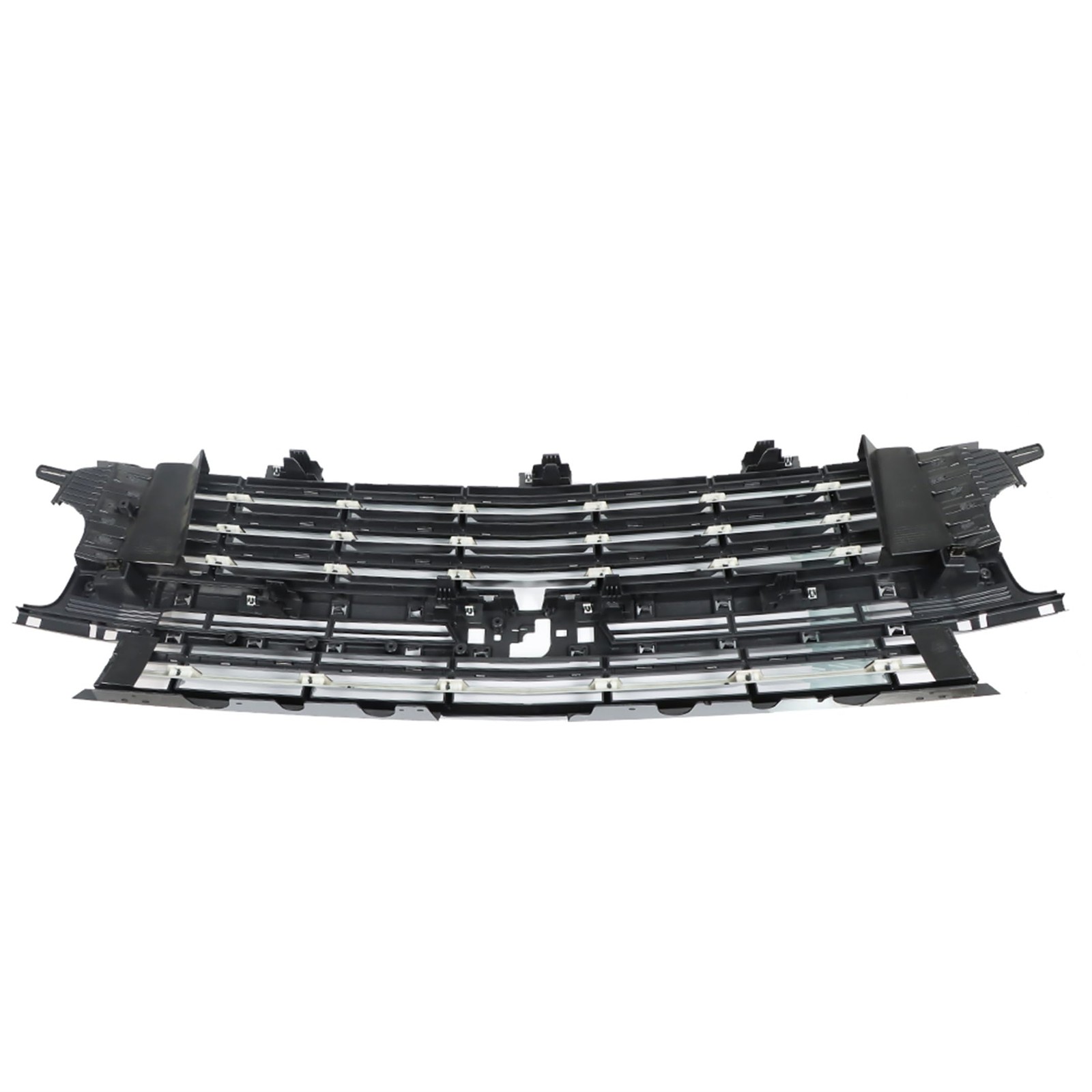 Black Front Upper Grille 4pcs Chrome Trim Tahoe Suburban 2021 2022