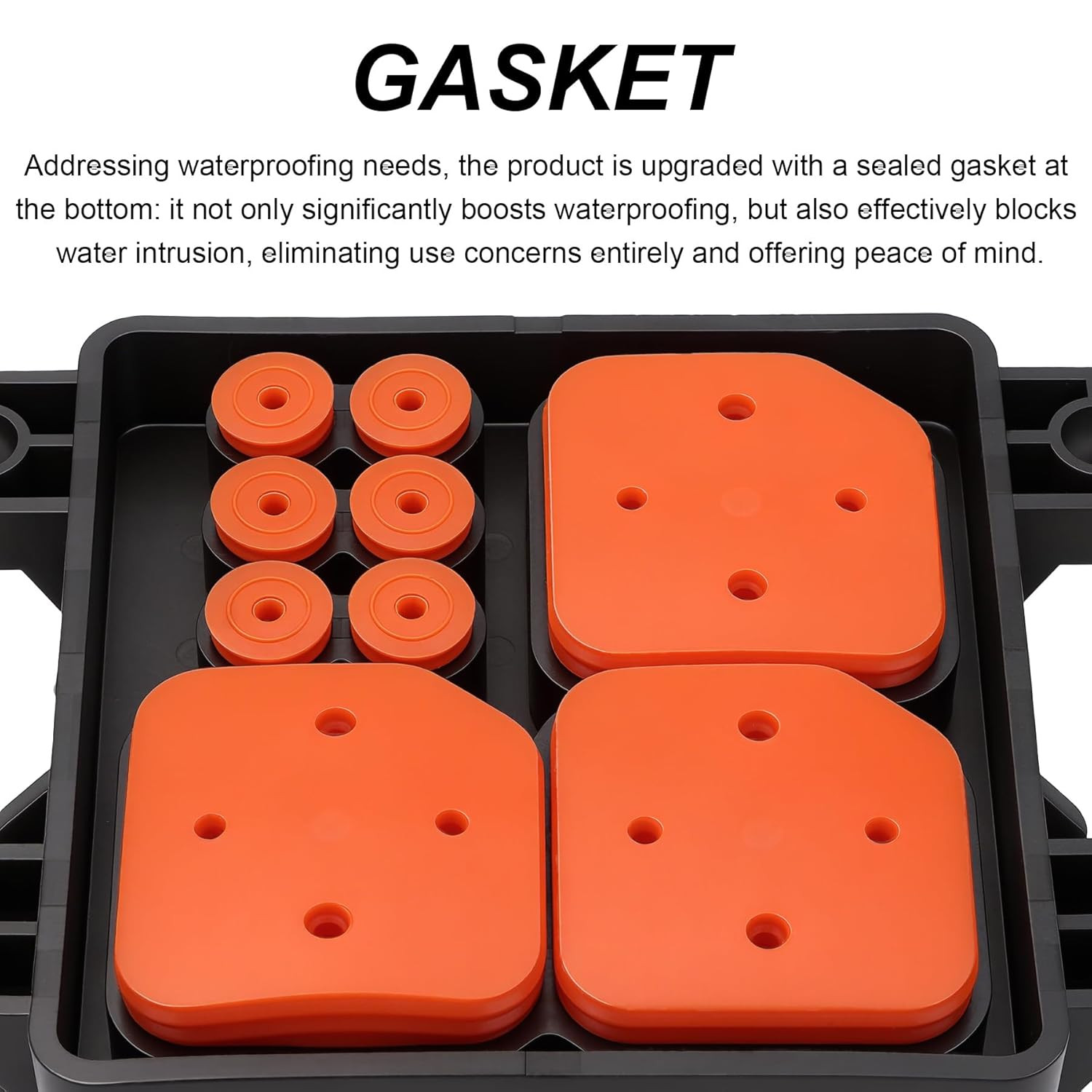 12V 3 Way Waterproof Fuse Relay Box, 3 Relays and 3 ATC/ATO Blade Fuse Slots, Co