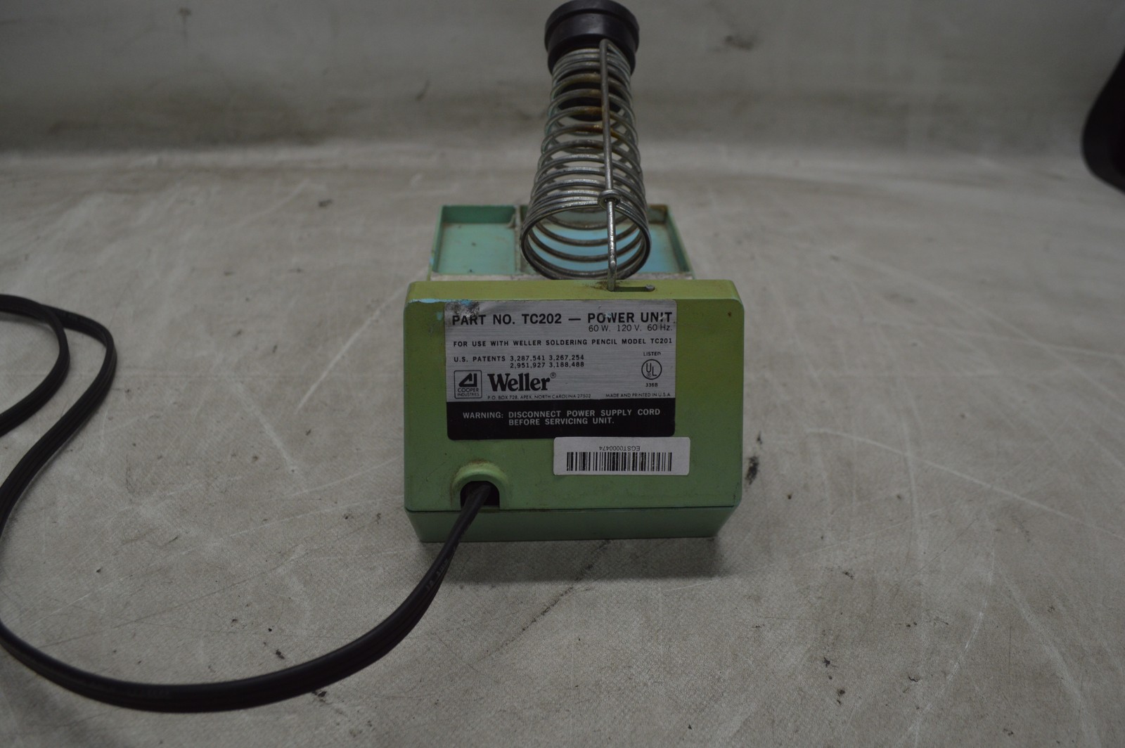 Weller TC202 60W 120V Soldering Station Base