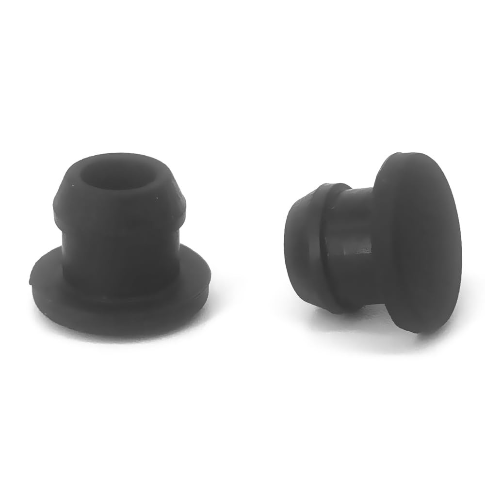 Rubber Plugs, Waterproof & Sealing, 6mm/0.24 Inch Diameter Black – 20 Pack