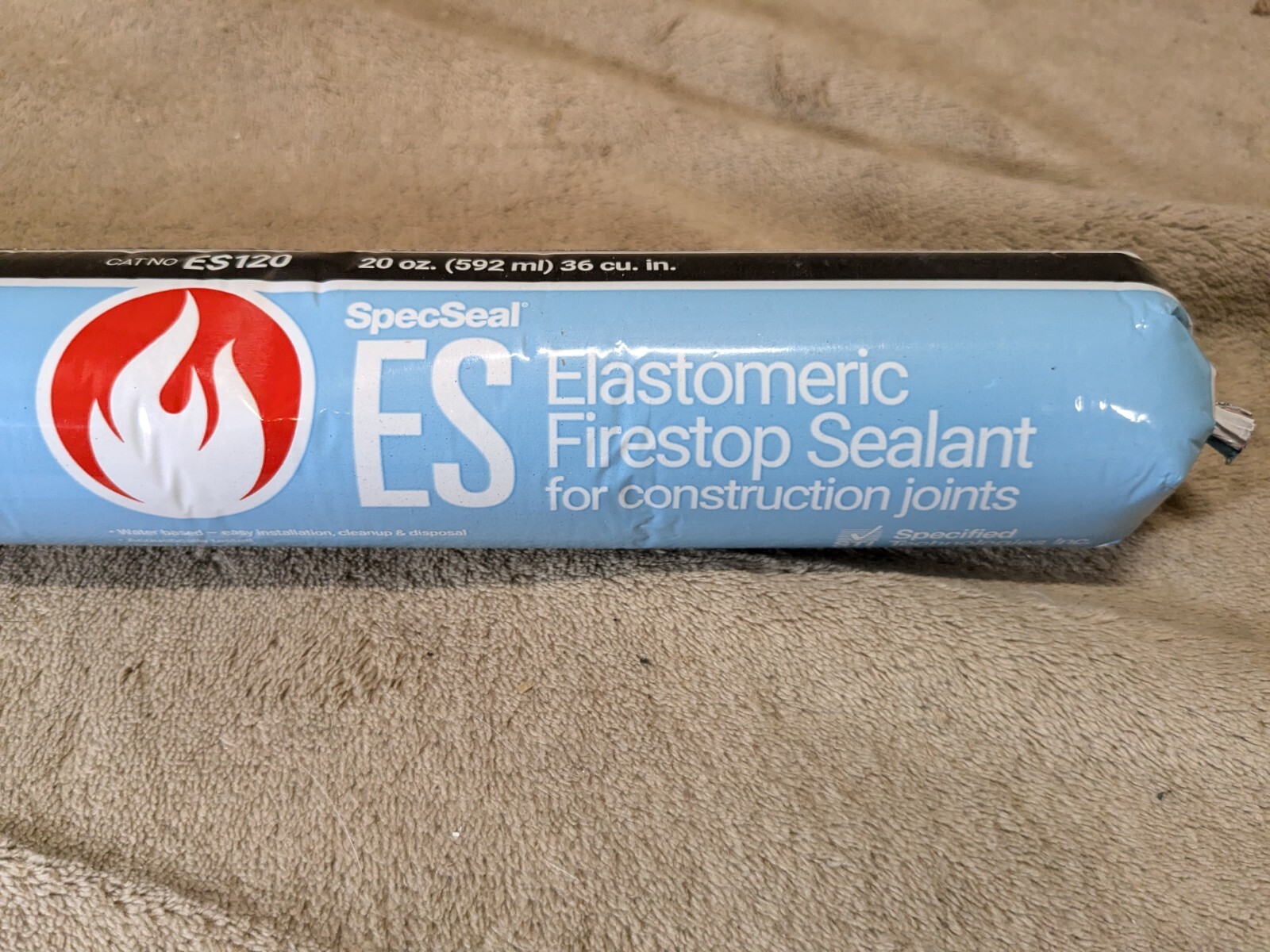 Specseal ES Elastomeric Firestop Sealant ES120 Lot of 12 20oz Tubes