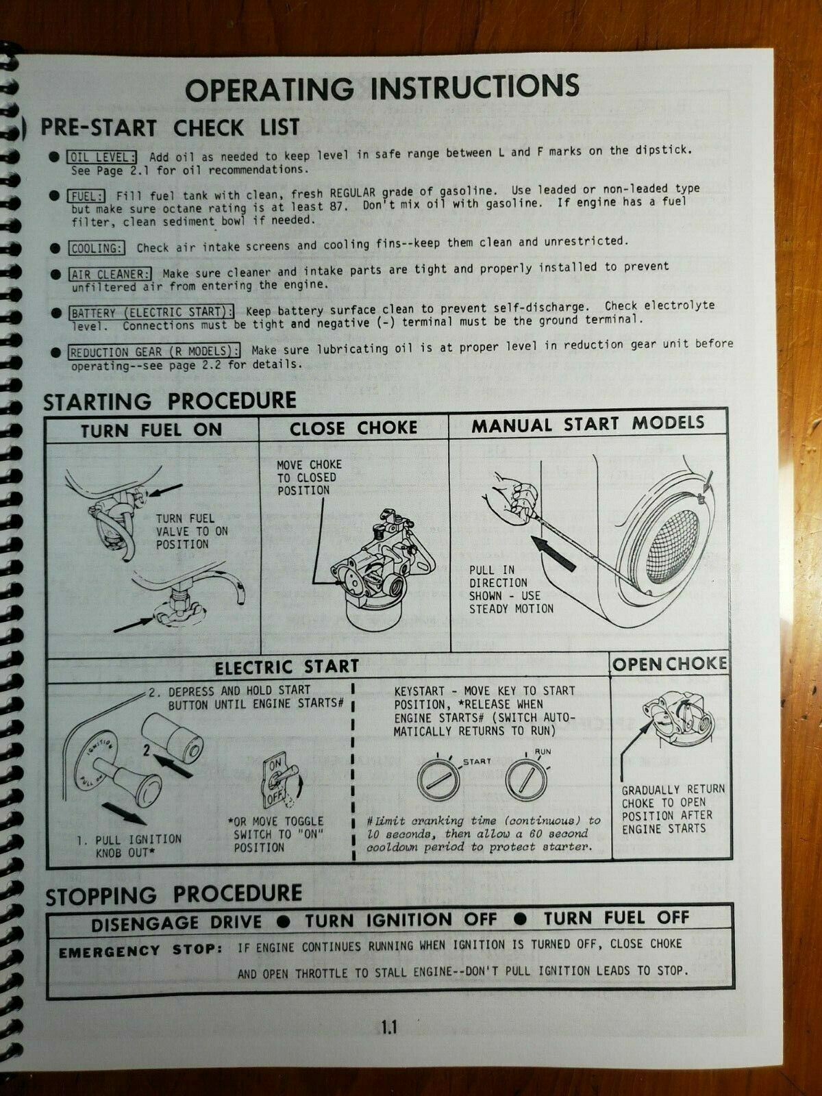 Kohler K91 K141 K161 K181 K241 K301 K321 K341 Single Engine Service Manual 6/81