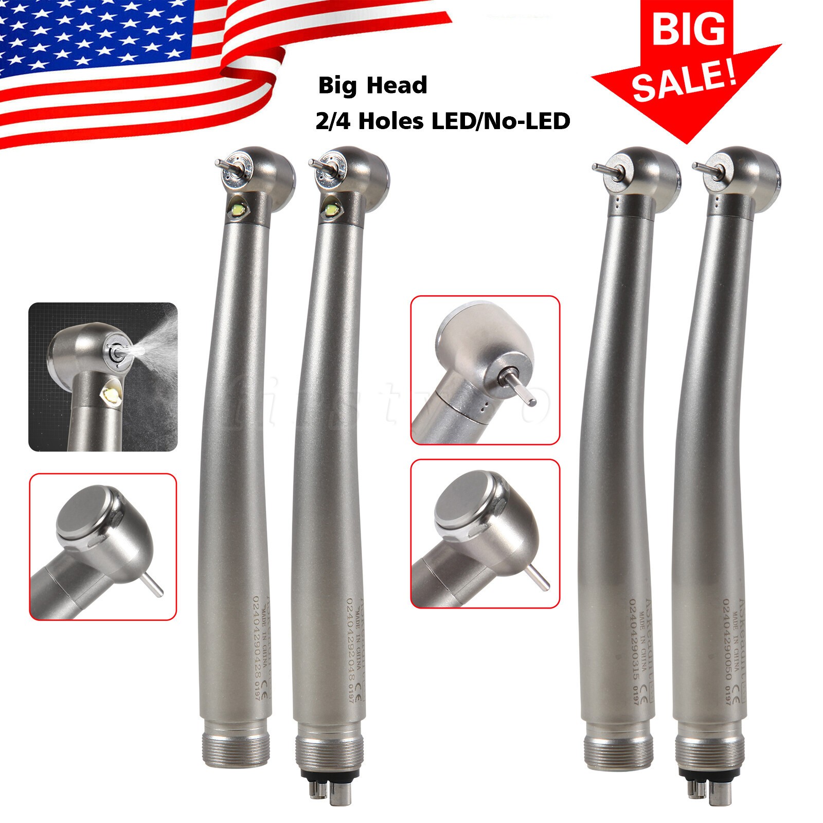 NSK Style Dental Fiber Optic LED E-generator / High Speed Handpiece 2HOLE/4HOLE