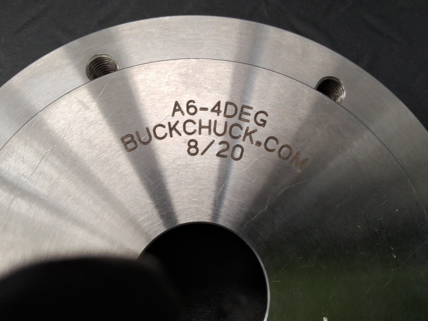 Buck Chuck 6″ Adapter Plate 4° Taper A6-4DEG for Hardinge 4 Degree Taper Lathe