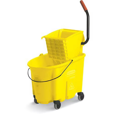 WAVEBRAKE FG758088YEL Mop Bucket and Wringer, Yellow, Plastic