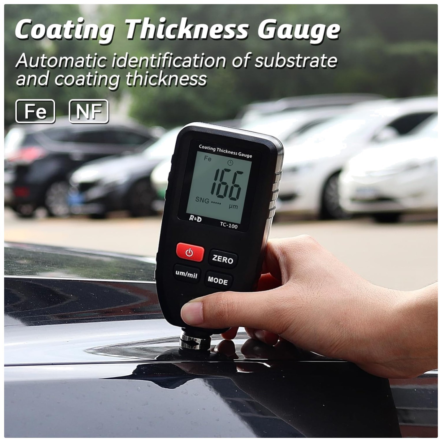 Dual Technology Car Coating Thickness Gauge