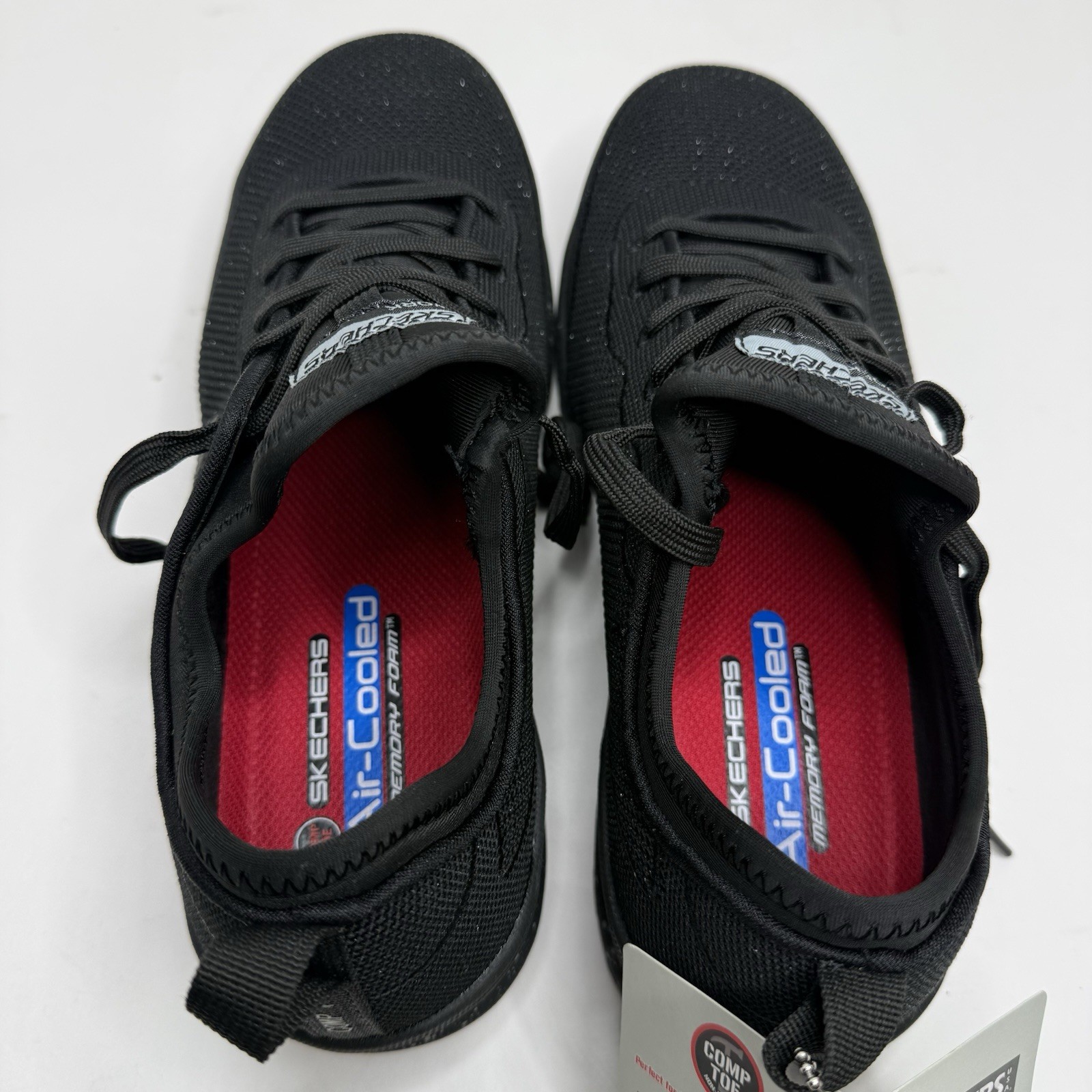 Skechers Work Bulklin Balran Comp Toe Shoes Women’s 8.5 Black 108033 New