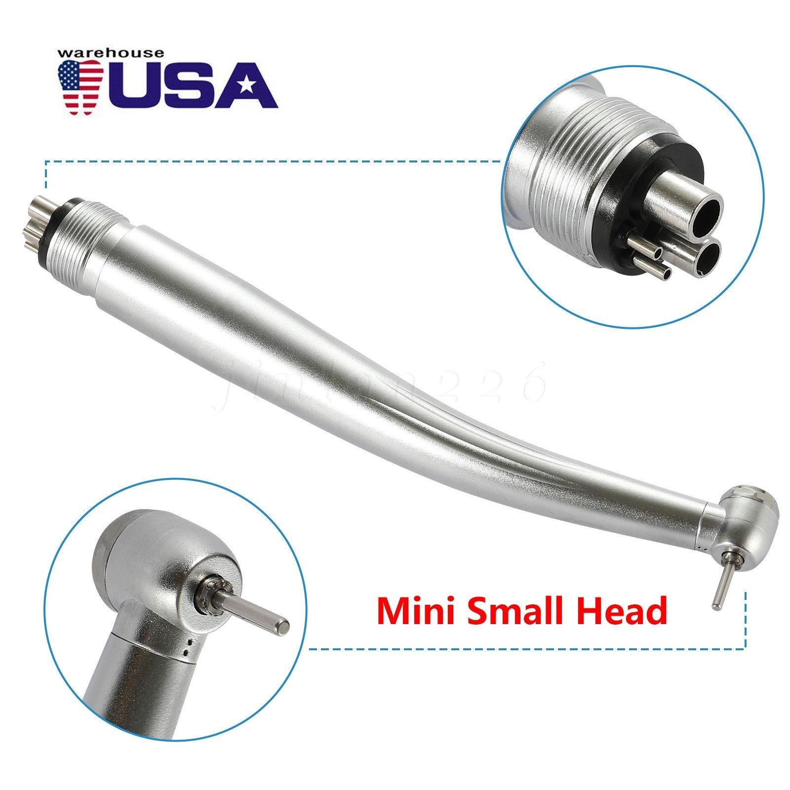 Dental High Speed Handpiece Small Mini Head Turbine 4 Hole Fit NSK