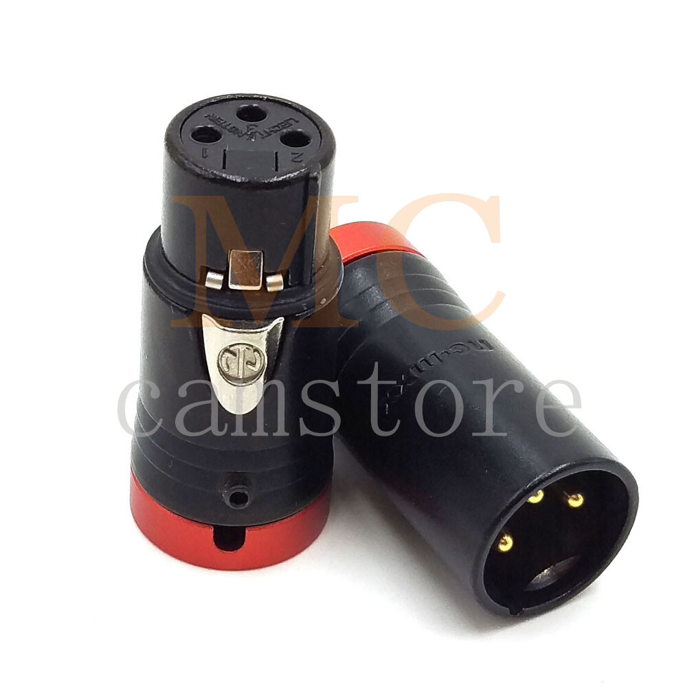 XLR NEUTRIK 3pin, low profile XLR audio plug (pair)