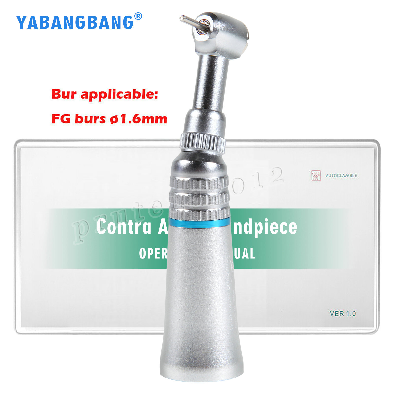 Dental FG 1.6mm Low Speed Contra Angle Handpiece Friction Grip NSK Style Push