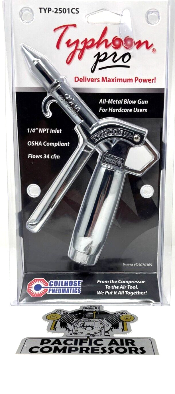 THE BEST HIGH VOLUME OSHA Approved Typhoon Pro Compressed Air Blow Gun