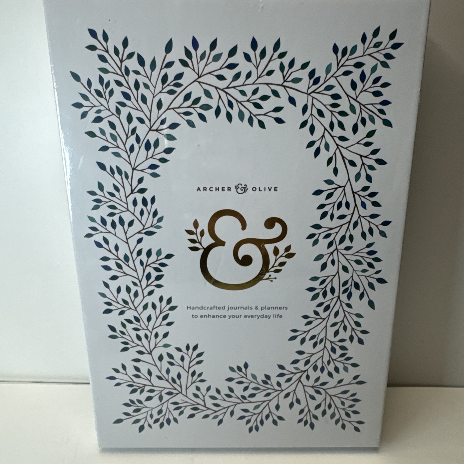 Archer & Olive Dot Grid Notebook 160 Ultra Thick Pages Kraft Paper Floral Design