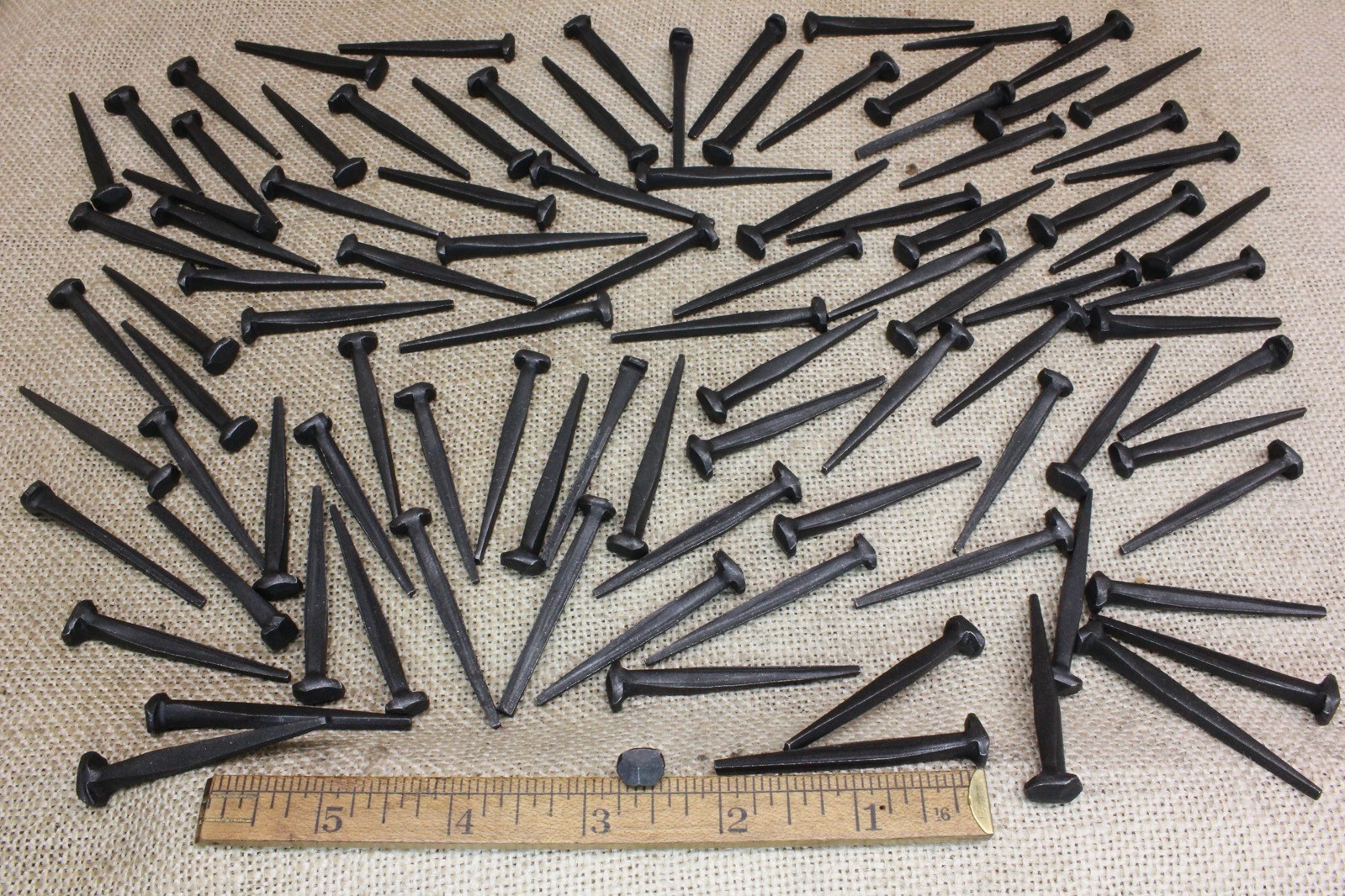 2″ Rosehead nails antique square wrought iron vintage rustic Decorative look