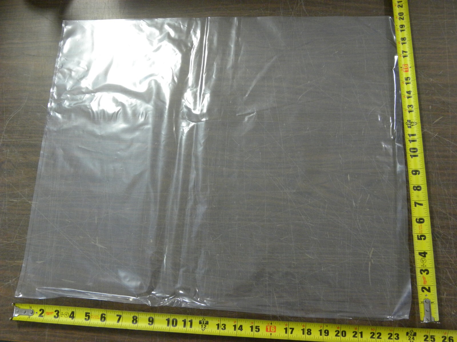 100 Pcs 20″ x 24″ Clear Open Top Poly Bags Lay Flat Plastic Packaging 2Mil Thick