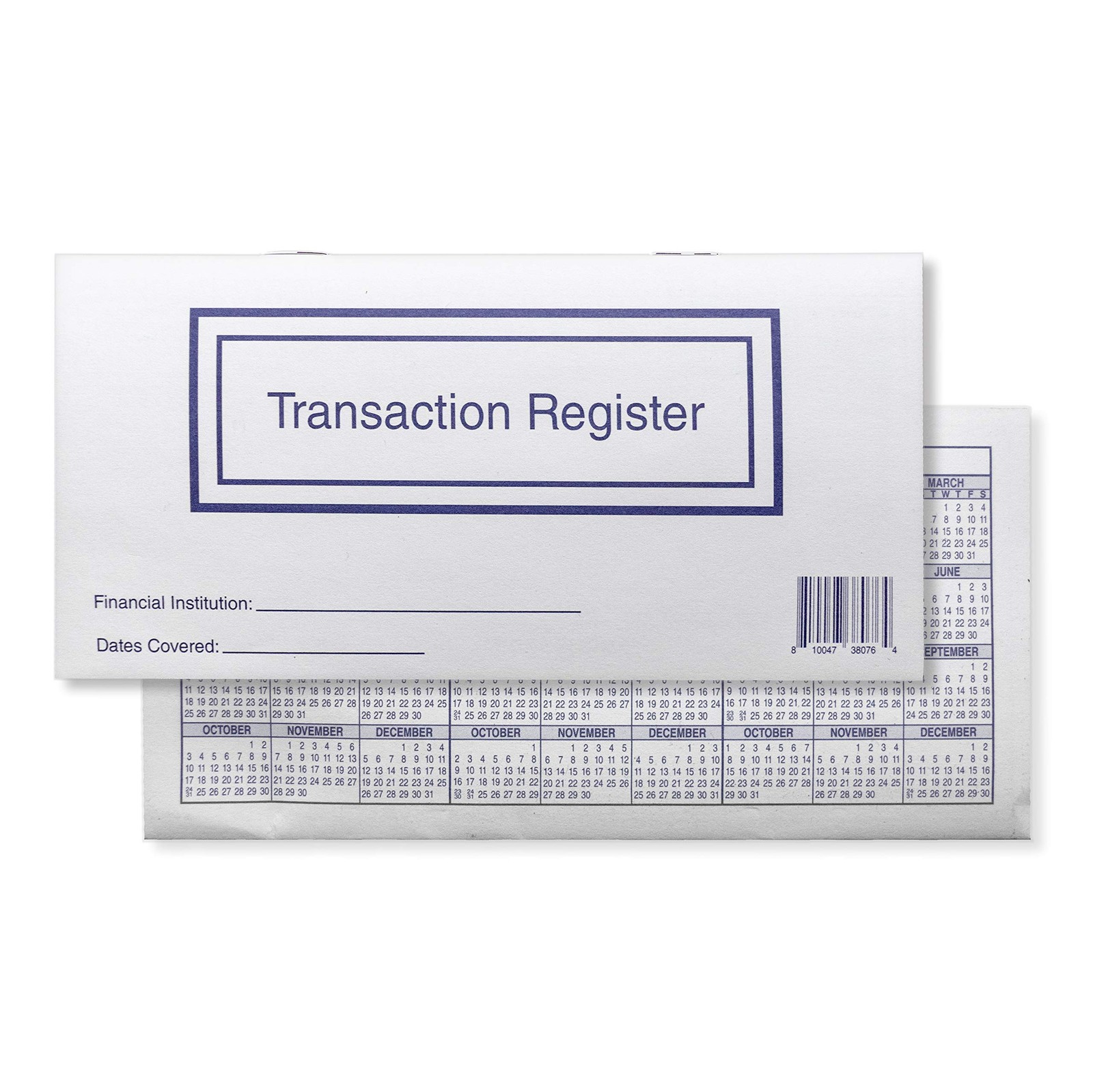 Checkbook Registers for Personal Checkbook, Transactions Ledgers, Pack of 10,…