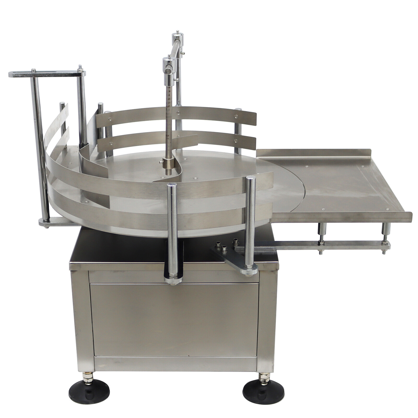 23.6» Desktop Automatic Bottle Organizer Sorter Collection Turntable Table 110V